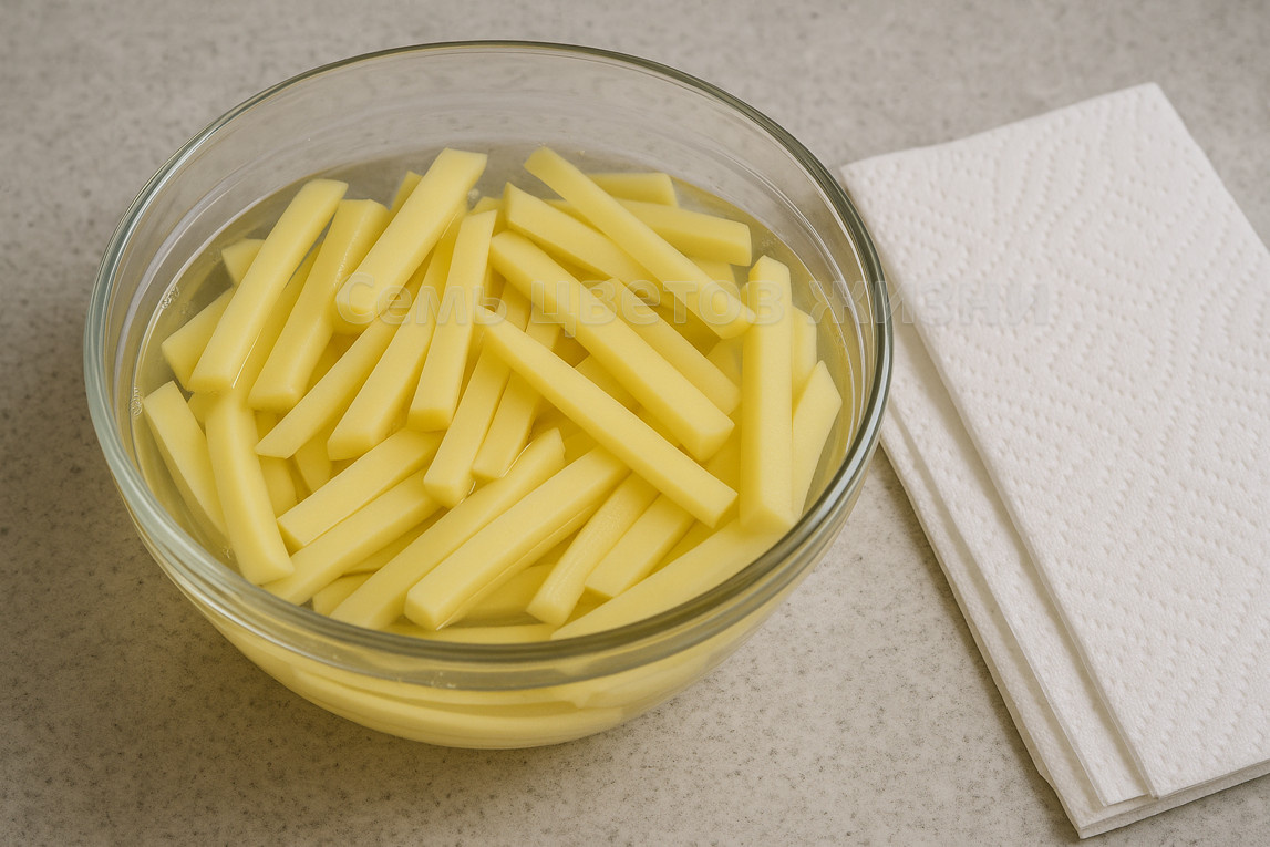 Подготовкакартофеля к жарке. Вымачивание- важный процесс