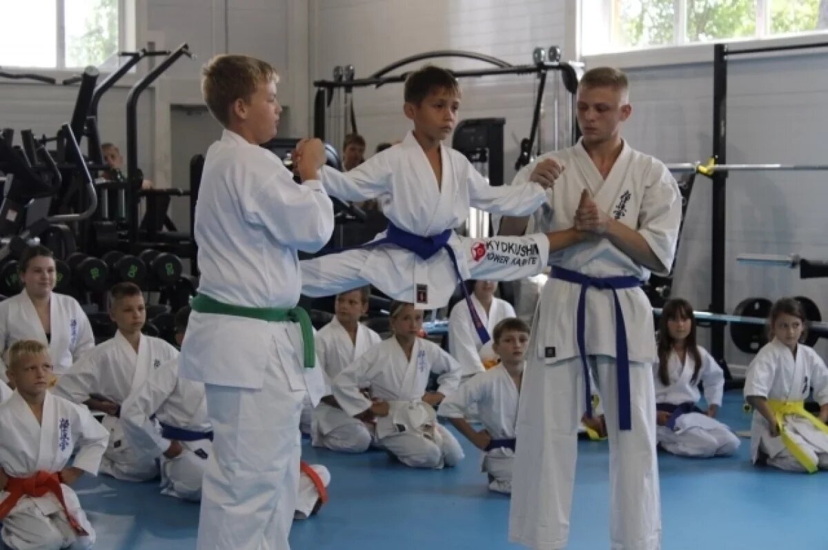    Новый спортзал поможет проводить не только уроки физкультуры и тренировки в тренажёрном зале для учеников 5–11 классов, но и дополнительные секции по самбо и киокусинкай