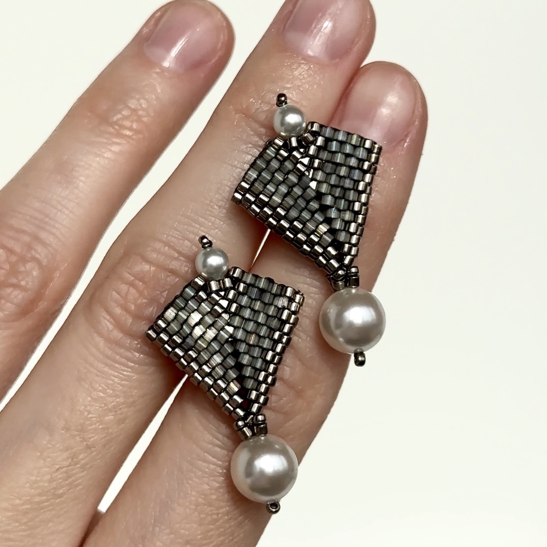 Серьги "От заката до рассвета". Автор мастер-класса Ирина Бибик