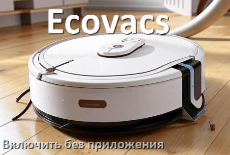 
Как включить робот пылесос Ecovacs без приложения на телефоне