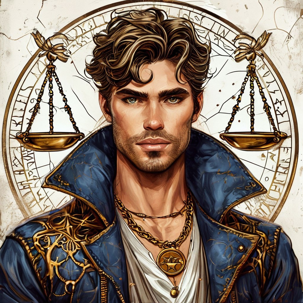 Знак зодиака - Весы. Изображение сгенерировано ИИ Шедеврум. 