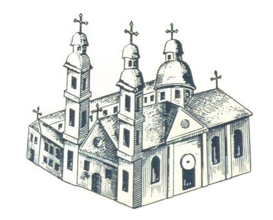 Монастырь бернардинцев с пиктографической карты, XVIII век. Источник изображения: https://ru.wikipedia.org/wiki/Беница