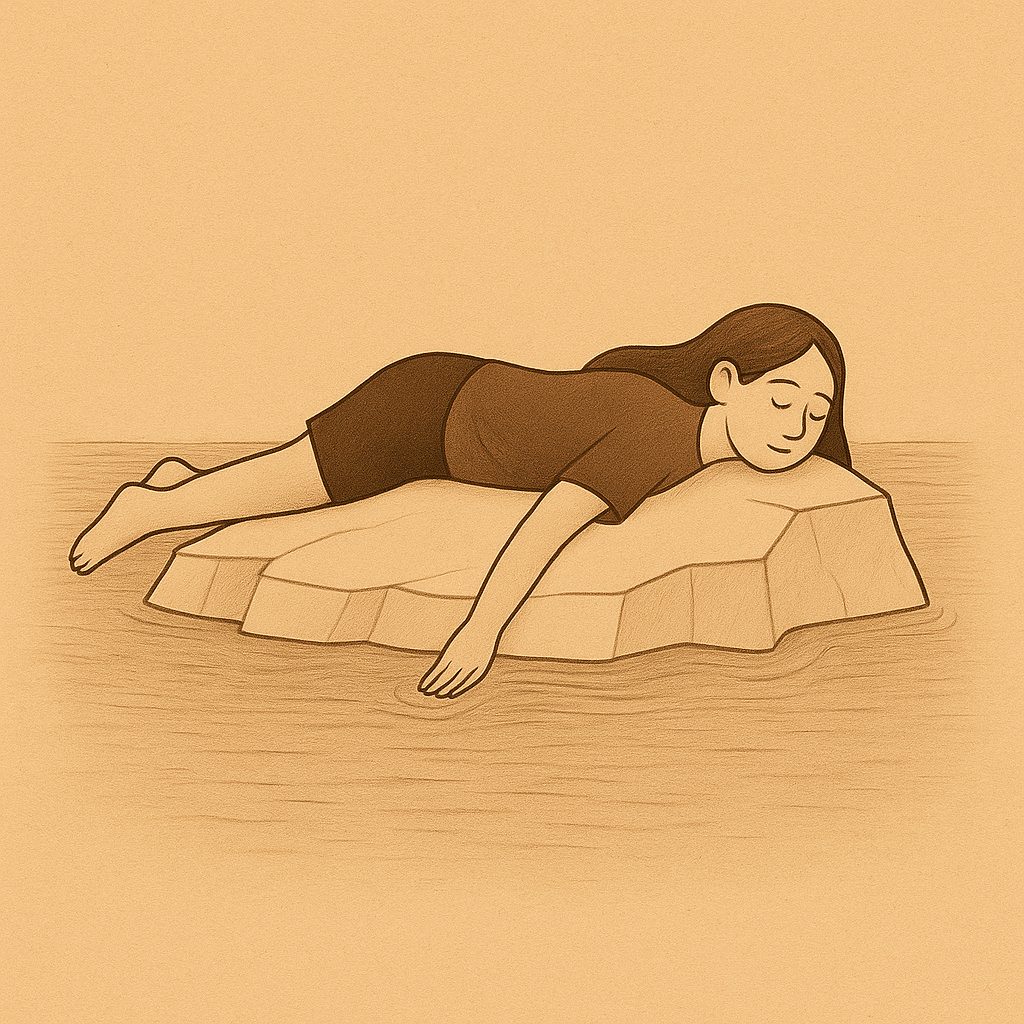 тюленить в прохладе в жаркий день
