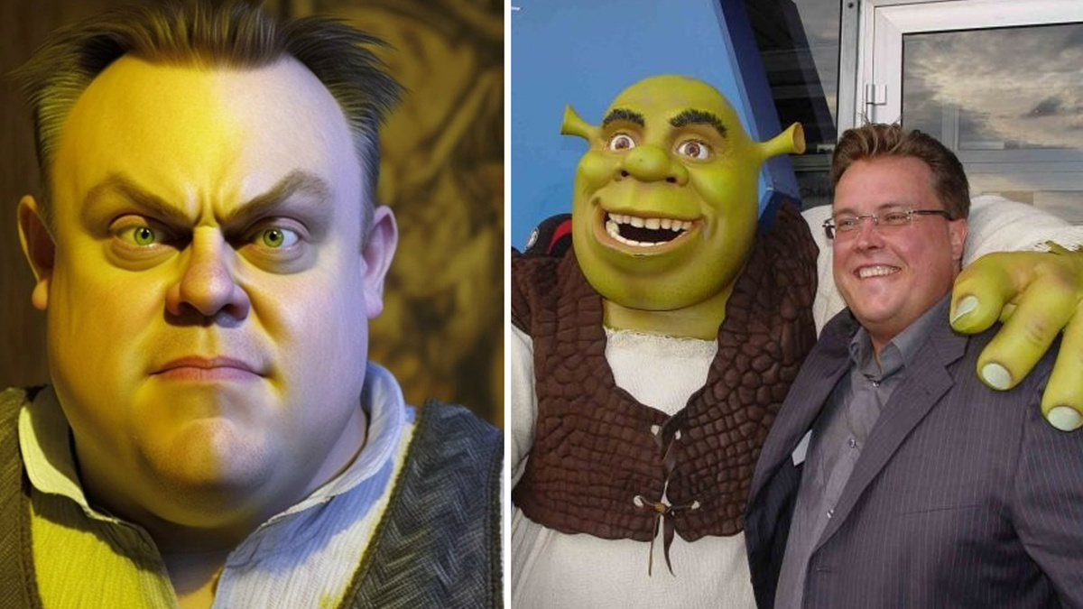 Александр Колган и Шрэк