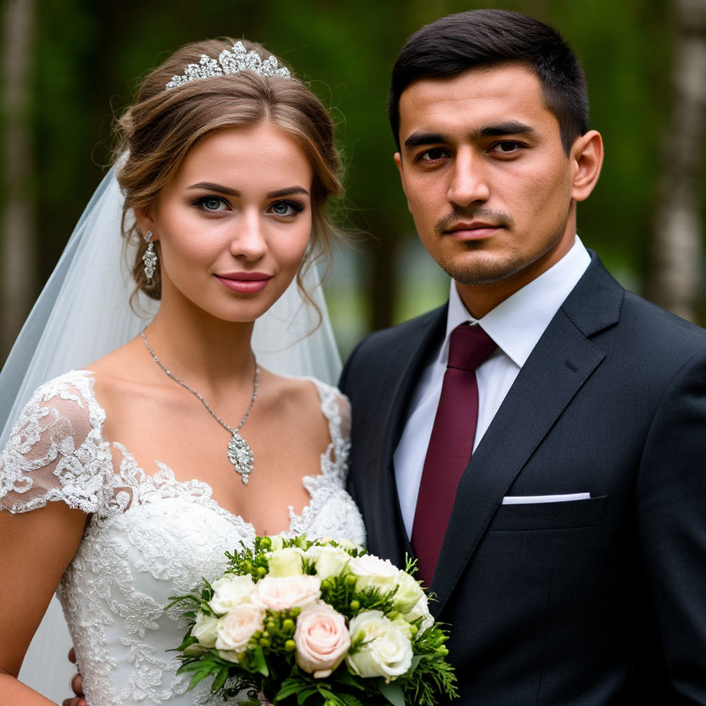 Россия: главные причины почему мигрант из Узбекистана женился на русской девушке. Фото из нейросети