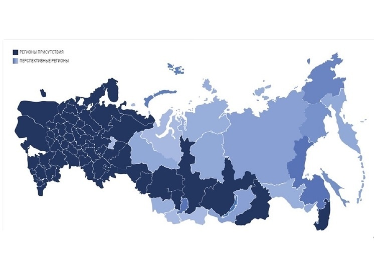     География продаж «Владимирского стандарта» фото пресс-службы «Владимирского стандарта»