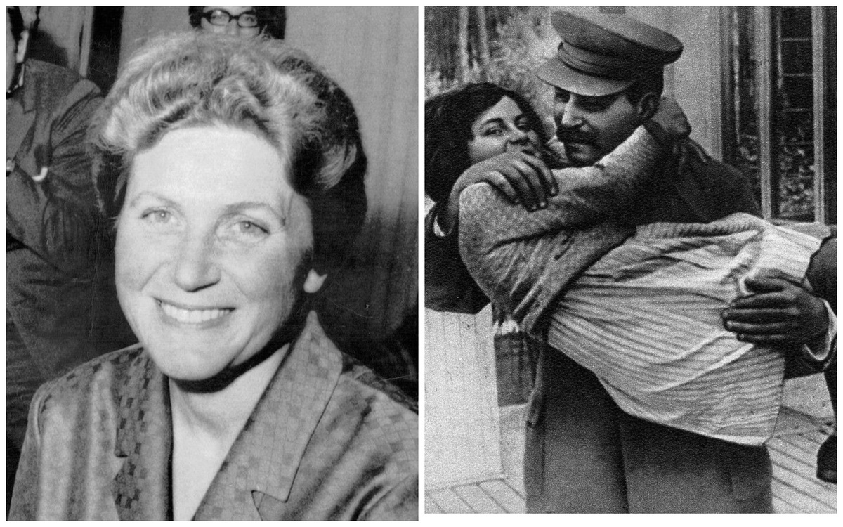 Светлана Аллилуева. Сталин с дочерью Светланой, 1935 год