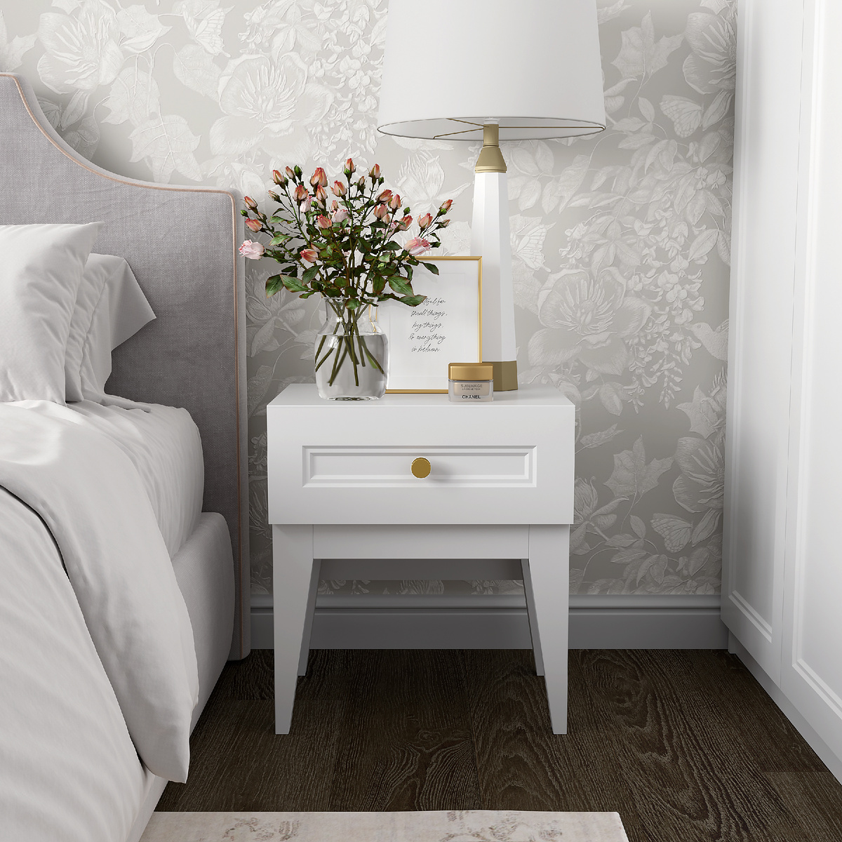 Тумба прикроватная Классика LAGOM, с одним ящиком - 4476319149