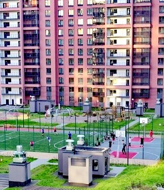 Футбольная и баскетбольная площадки. 