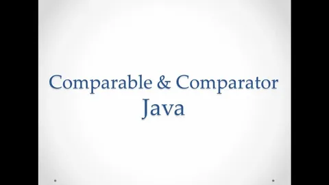 Рисунок: Comparable & Comparator в JAVA