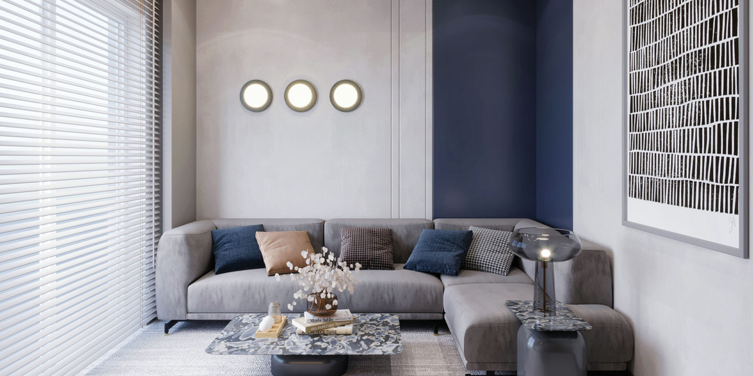 Создаем атмосферу гармонии: использование синего цвета в интерьере гостиной