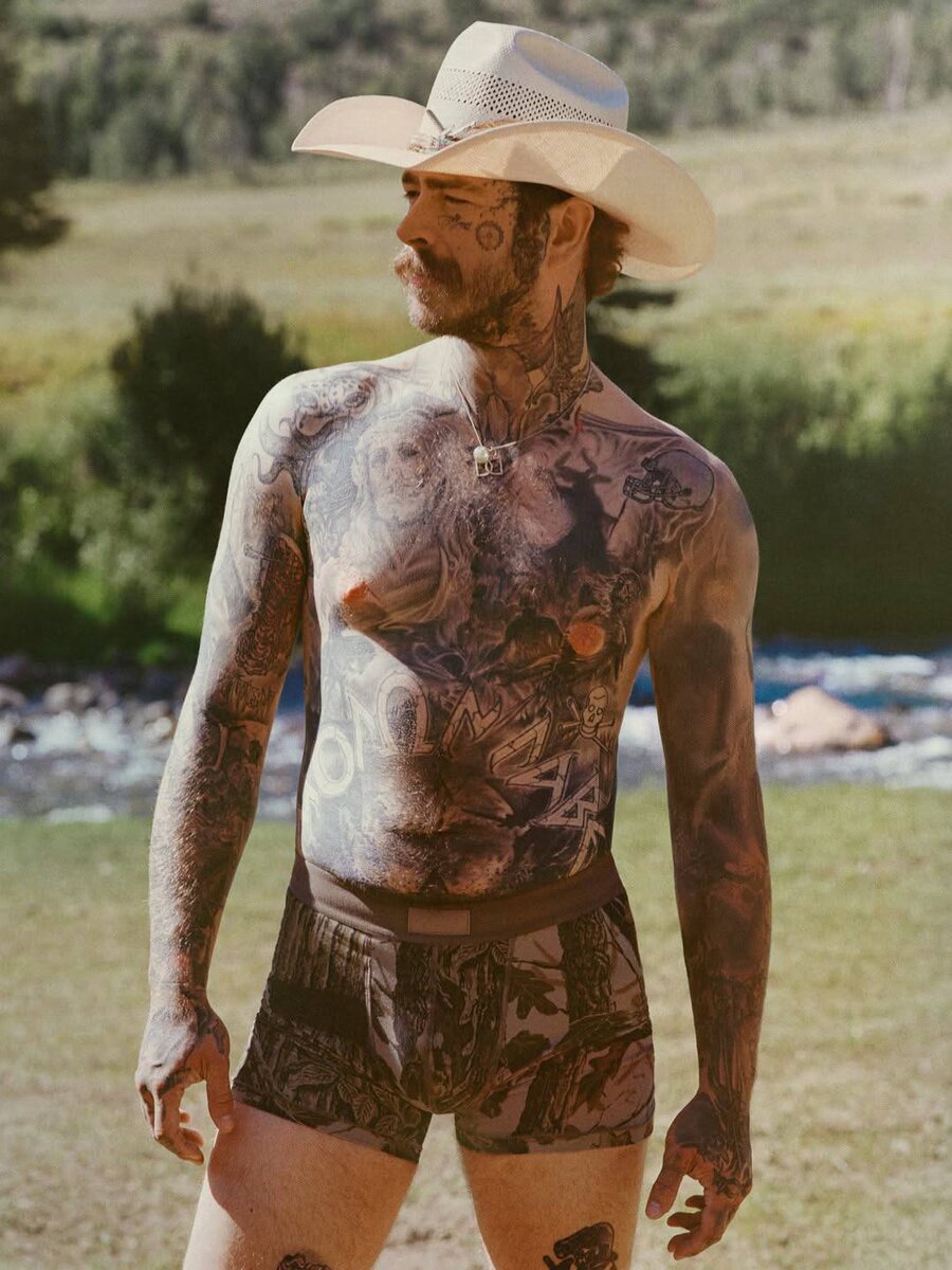    Post Malone стал лицом новой коллекции Skims (фото 1)