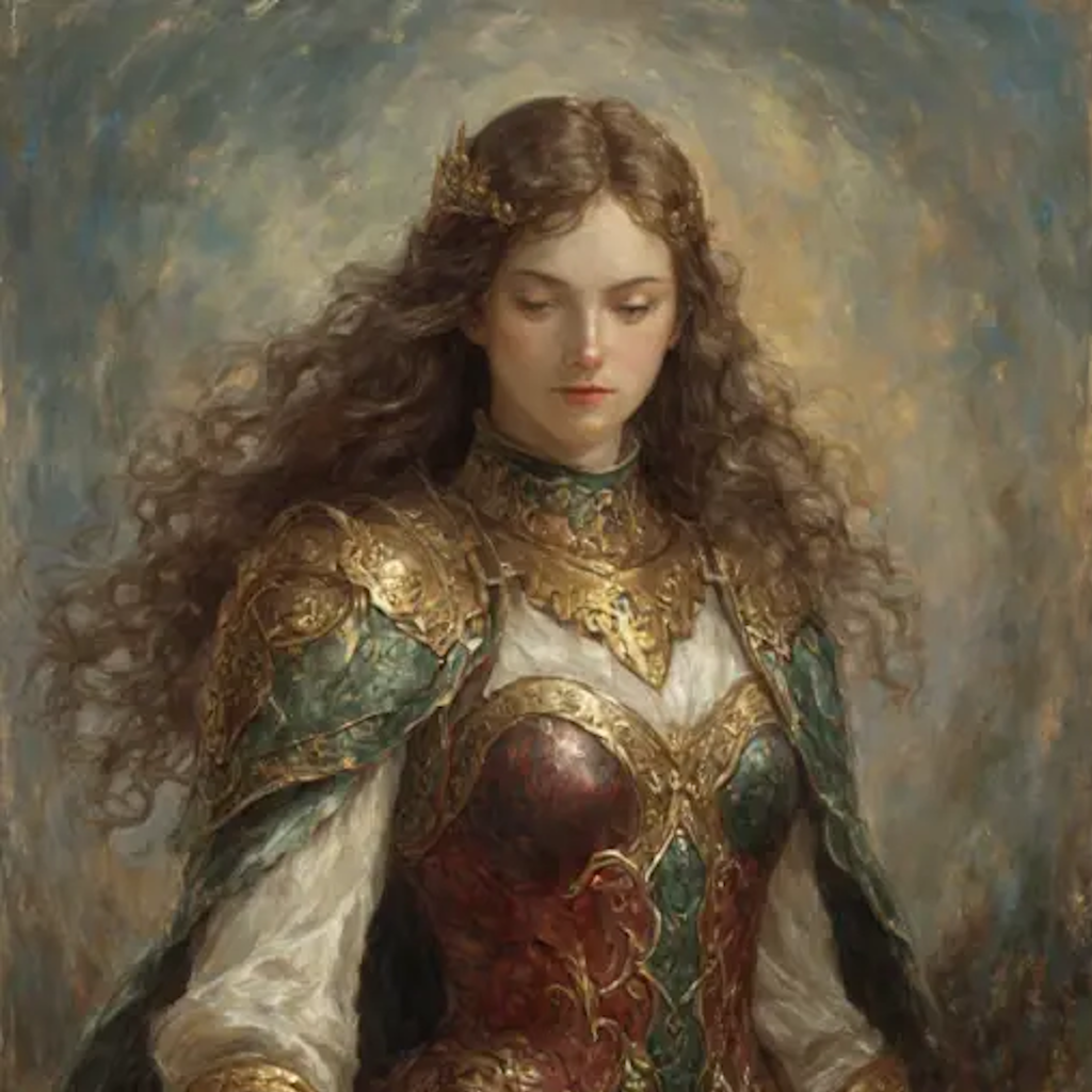 удивленная королева после перехода через мост. 