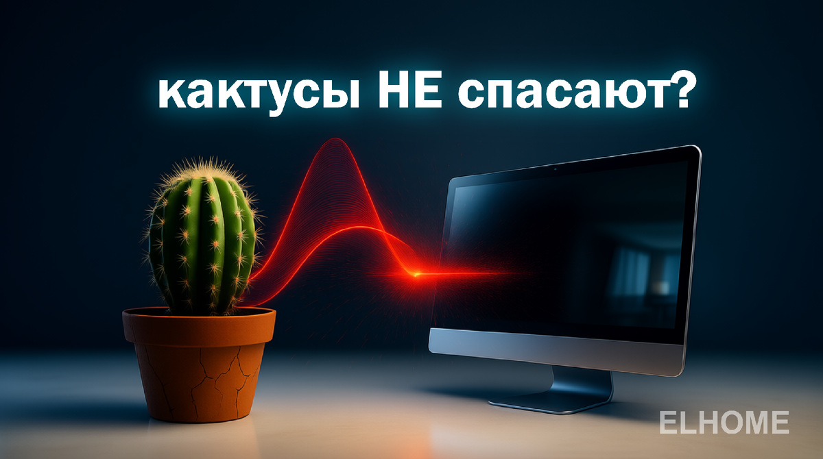 Красиво — не значит эффективно. Научный факт: кактус не станет щитом от излучения, даже если очень верить в магию растений. А что действительно работает — читайте в нашем расследовании!