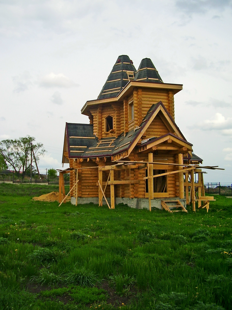 Строящийся храм в селе Иевлево 2019 год.