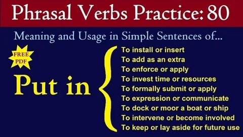 #phrasal_verb #фразовый_глагол #Put_in