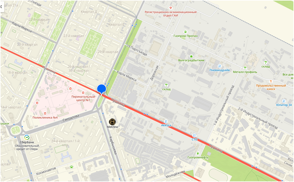 Начало нашей сегодняшней прогулки по улице Пушкина.