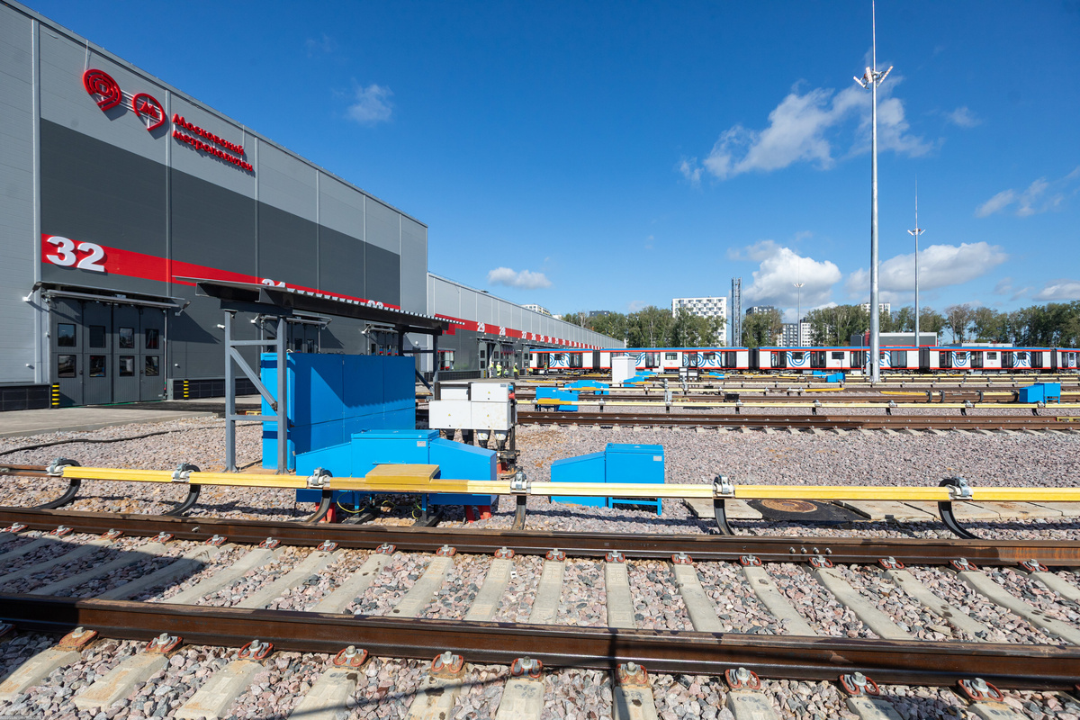 Парковые пути электродепо «Столбово».