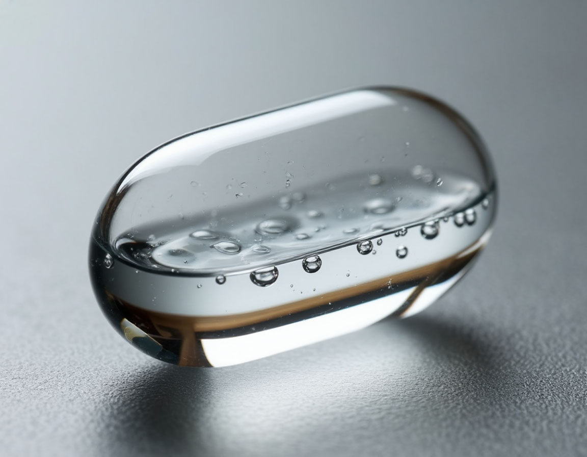 Должно получится что-то подобное но не твёрдое и внутри полностью наполненное водой.