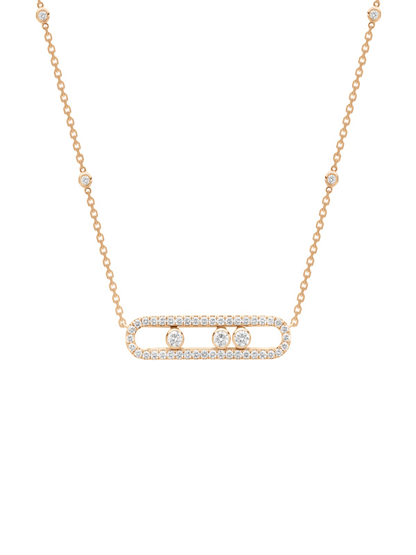 Колье Messika Move Classique из розового золота с бриллиантами