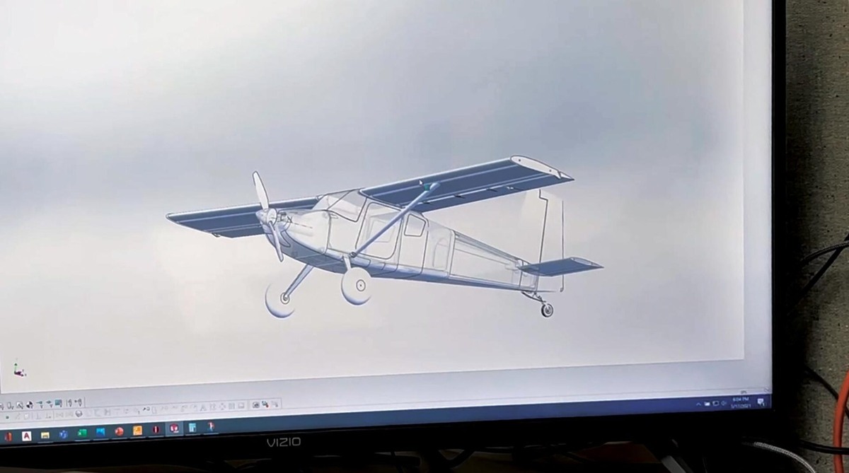 Первые чертежи САПР легли в основу компоновки и разработки RV-15.