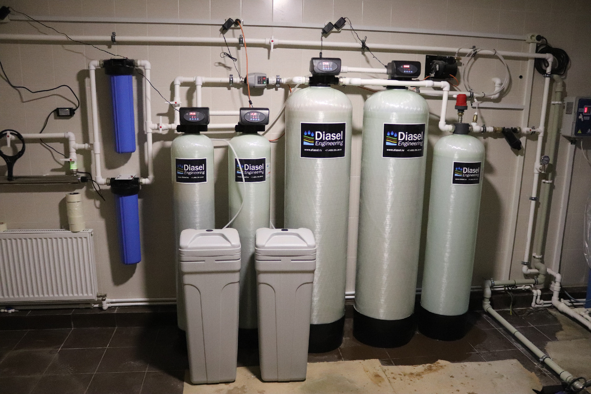 Пример оборудования для умягчения воды