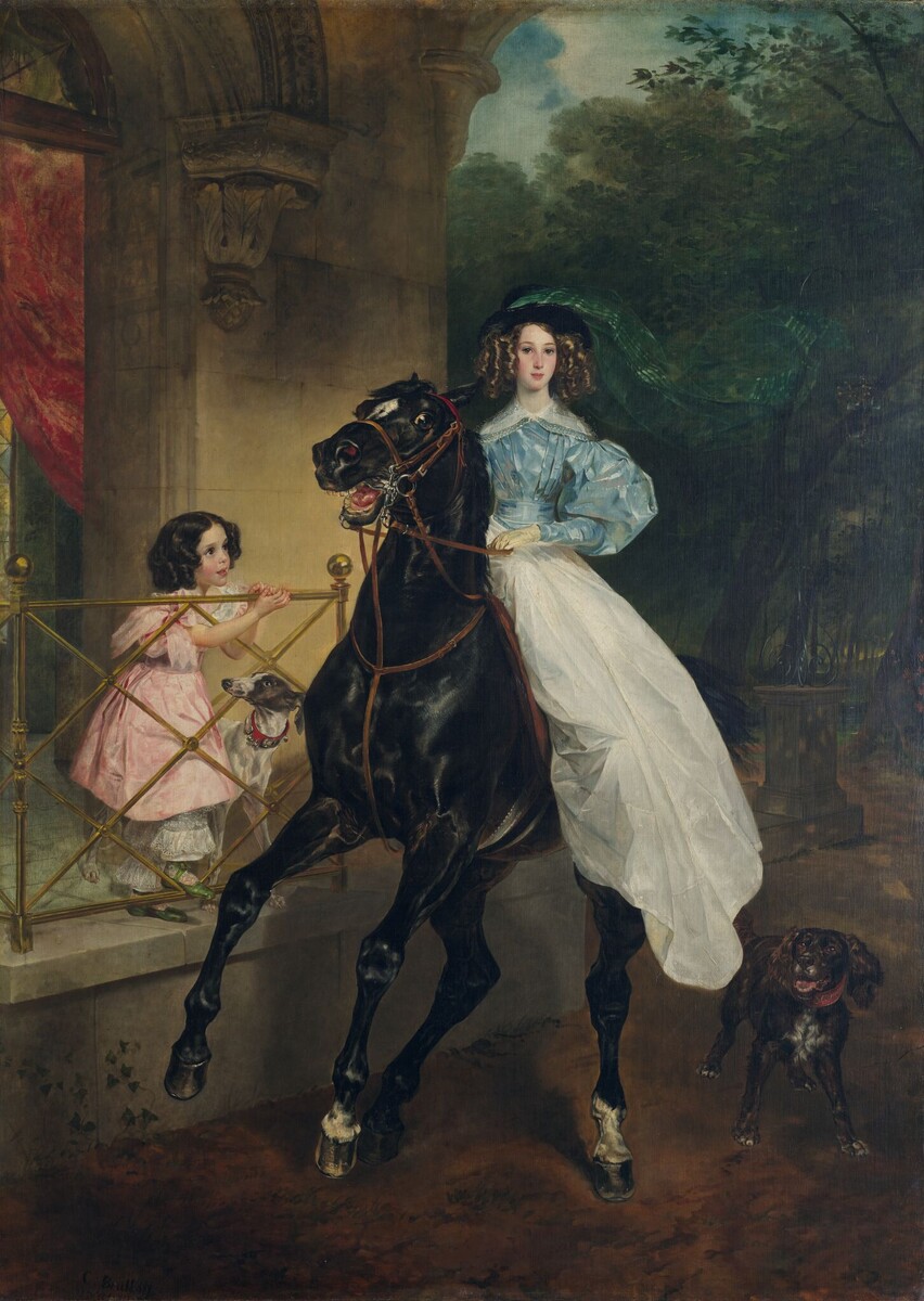 Карл Брюллов. Всадница. 1832. Холст, масло.
Государственная Третьяковская галерея