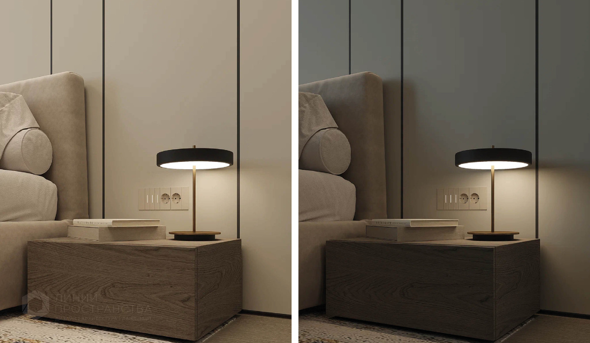 Дизайн-проект спальни в ЖК "Болконский" от студии архитектуры и дизайна Линии Пространства