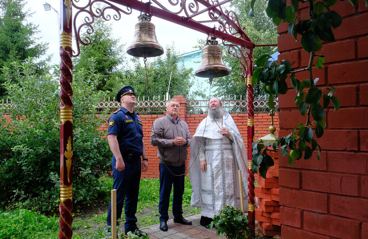 Колокола привезли из Казанско-Богородицкой церкви села Царицыно под КазаньюФото: пресс-служба УФСИН России по РТ