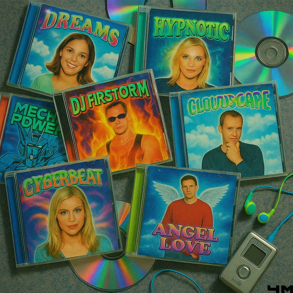 Картинка, которая просто показывает, какими смешными кажутся обложки нулевых