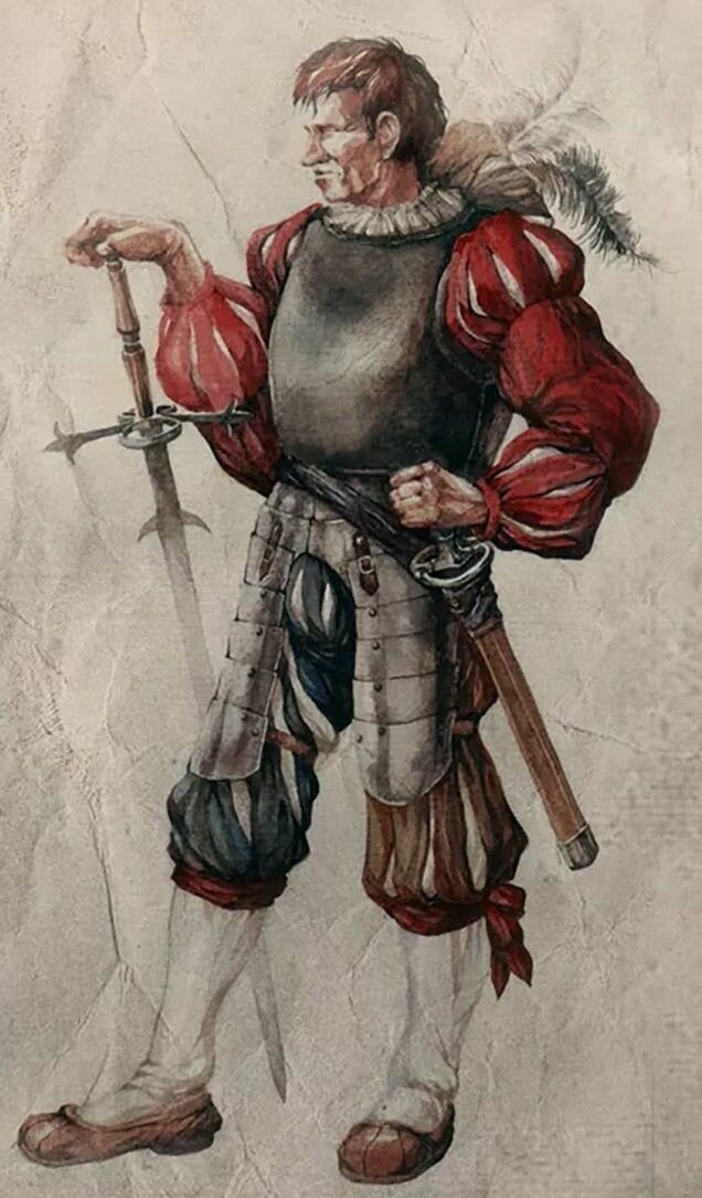 Латы, перья, лапти и вызывающий в бой гульфик!