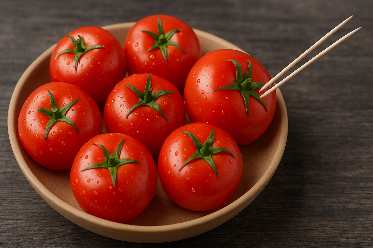  В основании сделайте по 2 прокола зубочисткой