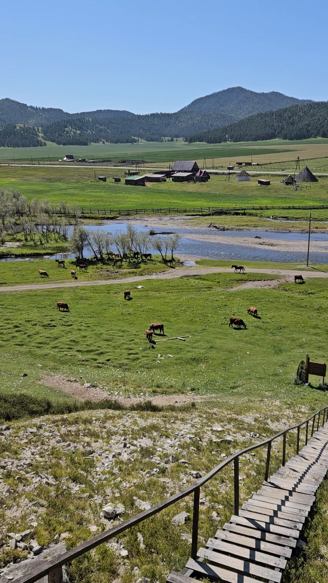 Лестница к пещере Белый камень