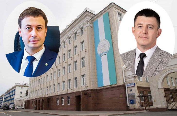    Слева - Владимир Жебровский, справа - Рустам Хазиев