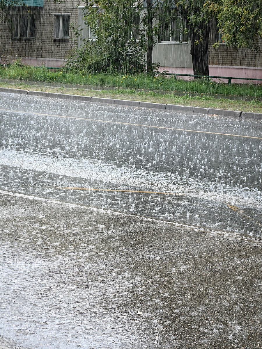 Августовский дождик - но он уже не летний... 
