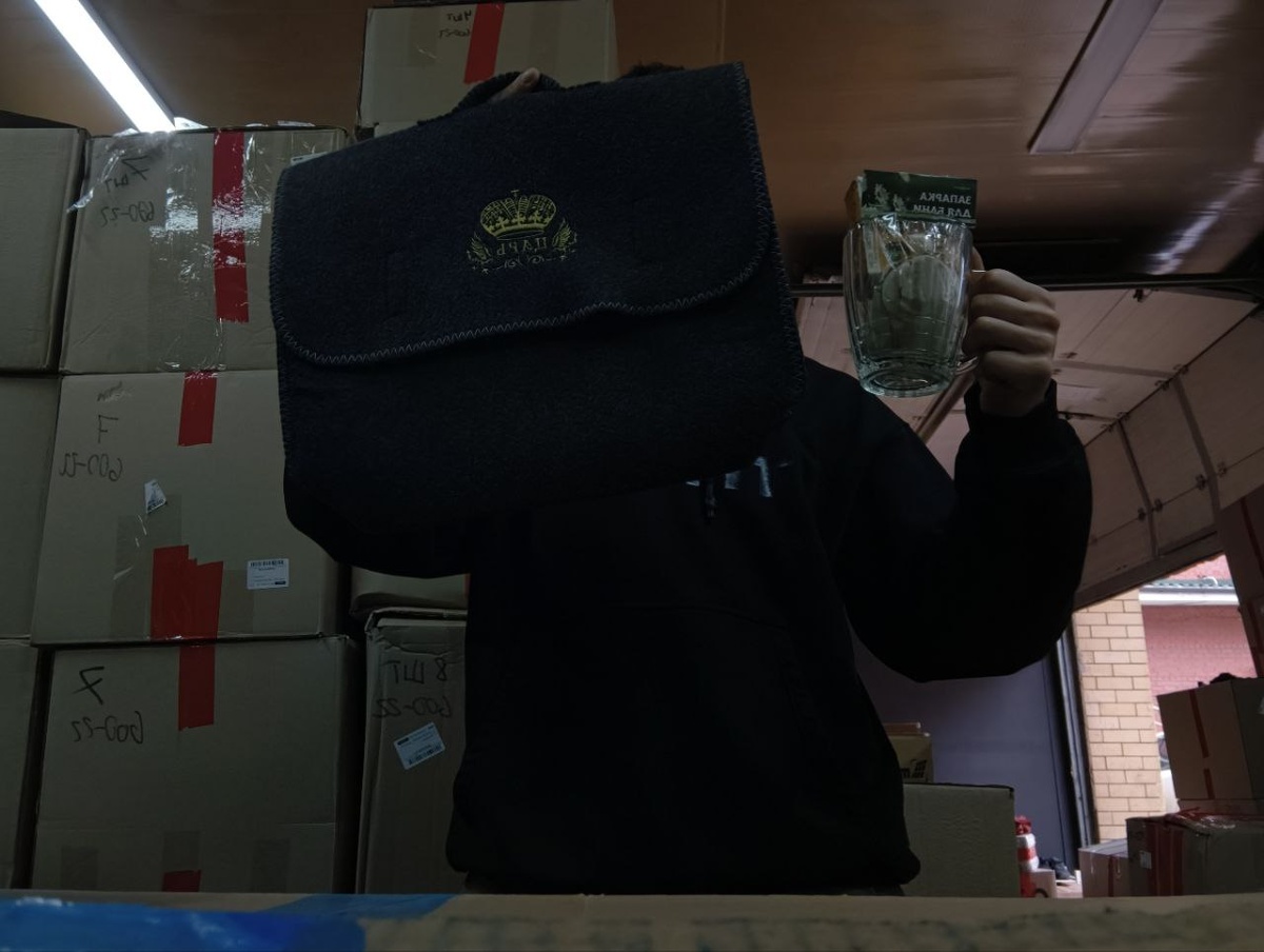 Собираю банные наборы в гараже 