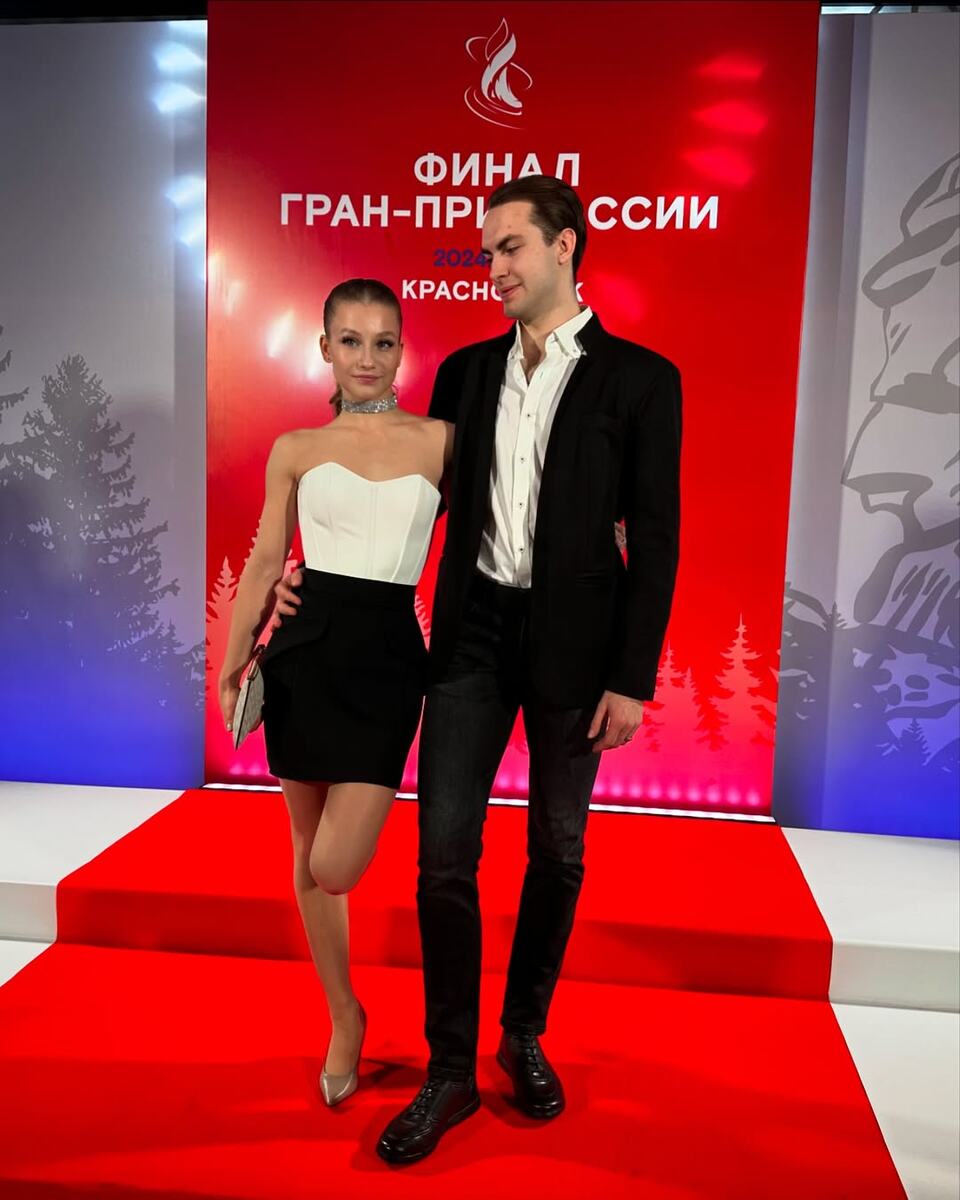 Vasilisa and Maxim at the Grand Prix Final. Source: Vasilisa's social network