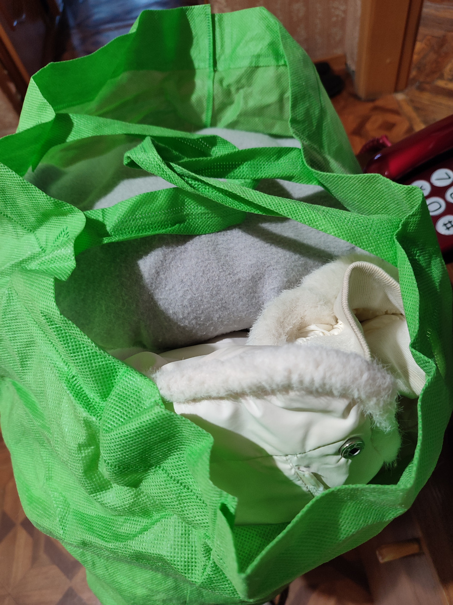 Два мешка вышло вещей