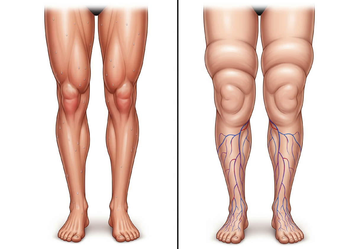 Слева на картинке мышцы, справа - нет