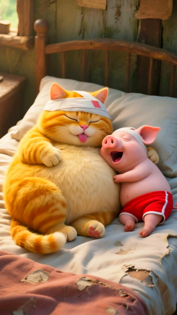 Имбирный кот и свин 