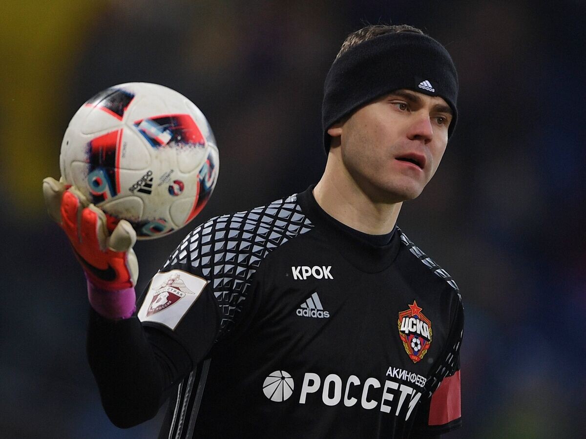    Вратарь ПФК ЦСКА Игорь Акинфеев© РИА Новости / Алексей Филиппов