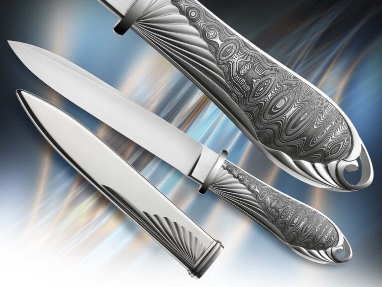 Простота изделия требует строгого следования оригиналу. Яркий пример — работы Вольфганга Лёрхнера, известного своей чистотой и лаконичностью дизайна, а также использованием высококачественных материалов. Его реплики, такие как кинжал в стиле Сан-Франциско, демонстрируют безупречное соответствие оригиналу.