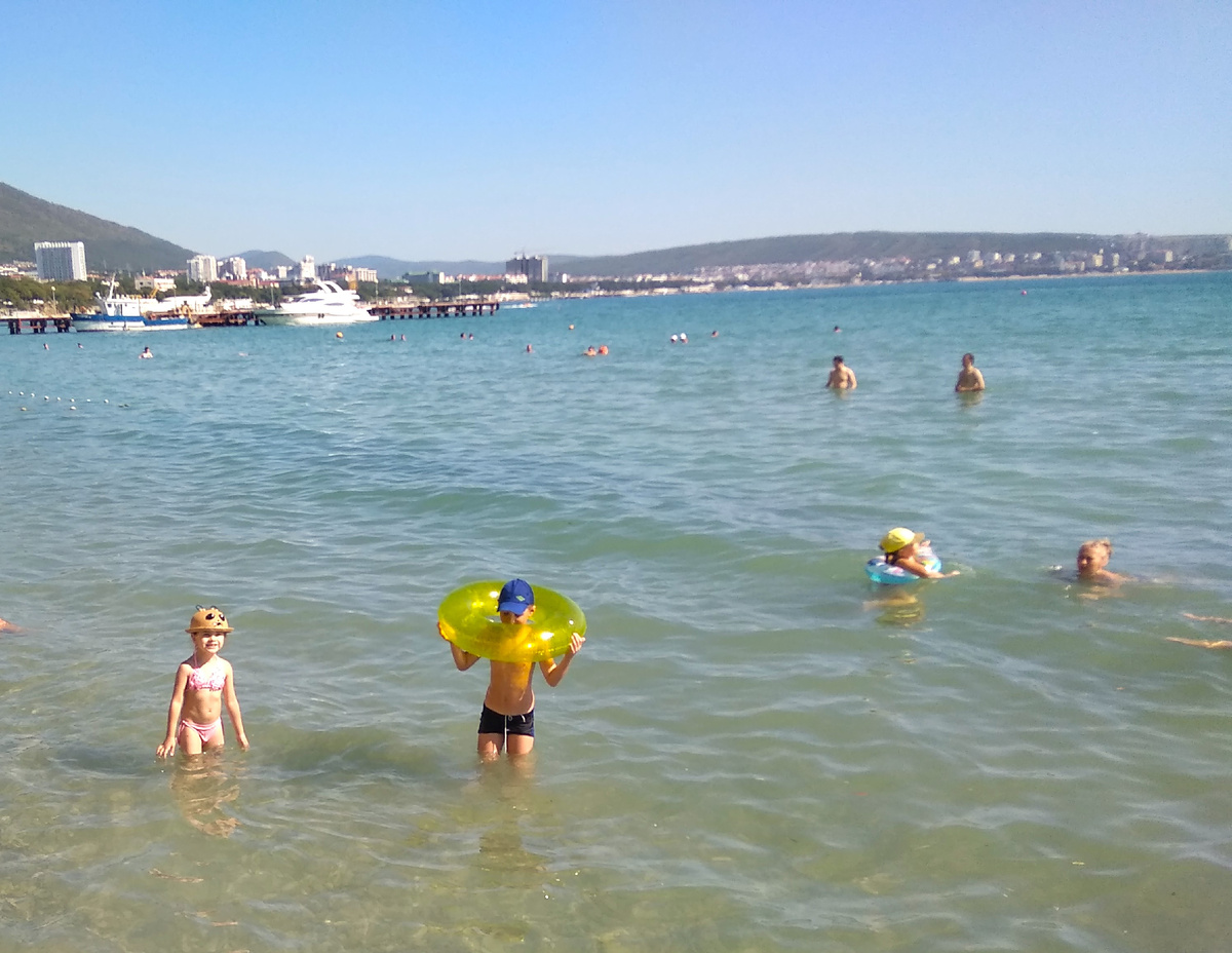 Пляж в Геленджике