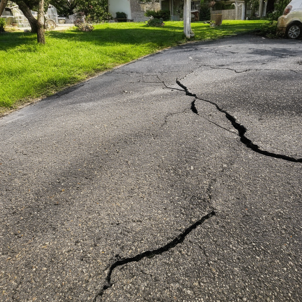 Дорожный битумный герметик (холодная мастика) BITEM CRACK FILL 10 ведро 25 кг для асфальта