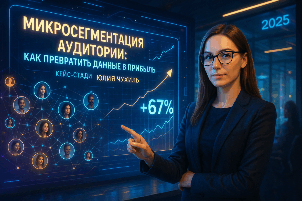    Микросегментация аудитории 2025: как данные клиентов увеличивают прибыль на 67% — кейс от эксперта Юлии Чухиль Юлия Чухиль