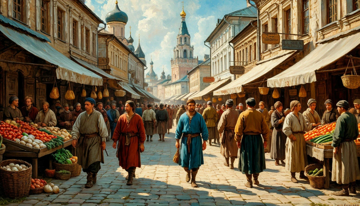 Рыночная площадь в альтернативной истории Древней Руси