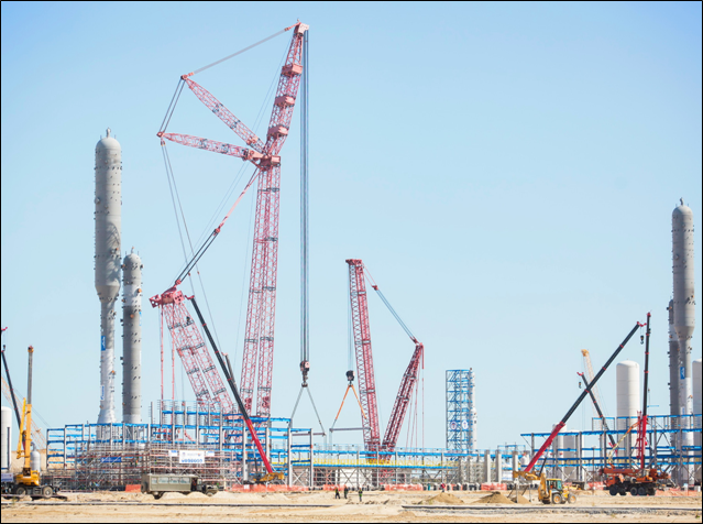 Площадка строительства Амурского ГПЗ.  Источник: gazprom.ru
