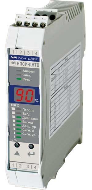 Рис. 2. Нормирующие преобразователи НПСИ для монтажа на DIN-рейку