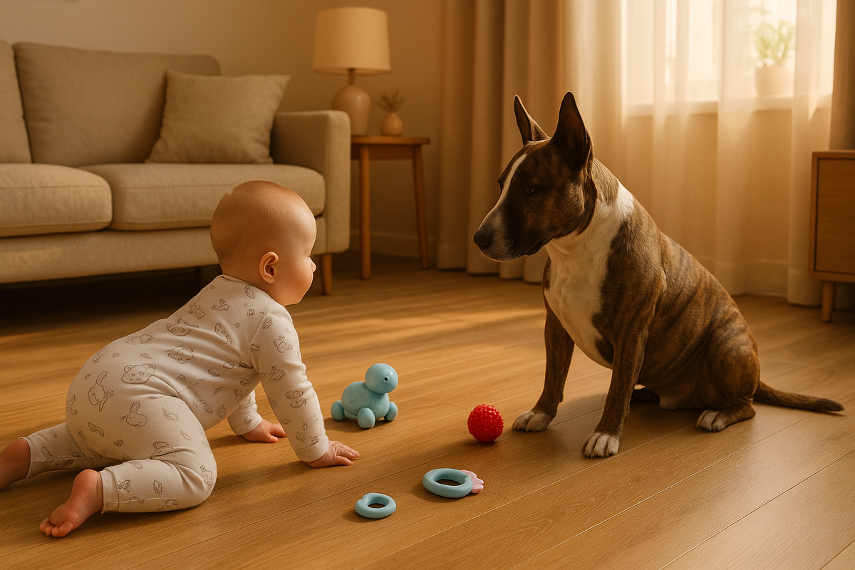 Теплое, тихое и водостойкое напольное покрытие для семейного дома с ребенком и собакой
