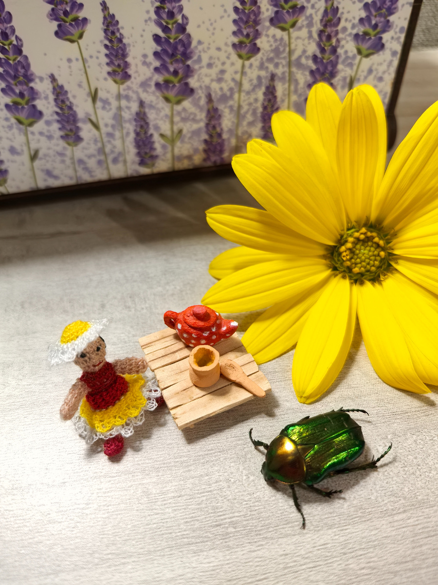 Вязаная Дюймовочка https://t.me/alisasland